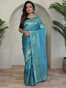 DEVATITHI Women Woven Design Zari Silk Blend Saree