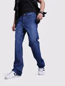 The Roadster Life Co. Men Mid-Rise Pure Cotton Flared Jeans