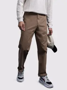 The Roadster Life Co. Men Straight Fit Pure Cotton Chinos