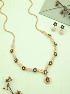 Anouk Gold-Plated Earring & Necklace Set