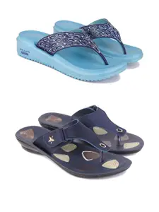 PENNEN Women Multicoloured Thong Flip-Flops