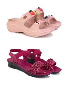 PENNEN Women Multicoloured Thong Flip-Flops