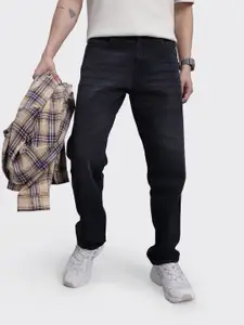 The Roadster Life Co. Men Mid-Rise Pure Cotton Light Fade Regular Fit Jeans