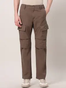 U.S. Polo Assn. Denim Co. Men Solid Regular Fit Cargos Trousers