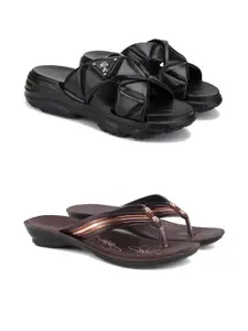 PENNEN Women Multicoloured Thong Flip-Flops