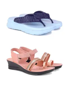 PENNEN Women Multicoloured Thong Flip-Flops