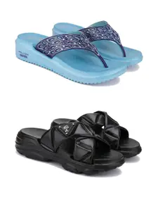 PENNEN Women Multicoloured Thong Flip-Flops