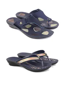 PENNEN Women Multicoloured Thong Flip-Flops