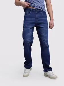 The Roadster Life Co. Men Straight Fit Light Fade Stretchable Jeans