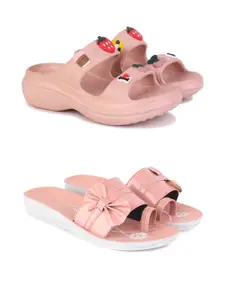 PENNEN Women Multicoloured Thong Flip-Flops