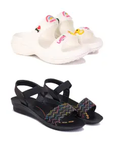 PENNEN Women Multicoloured Thong Flip-Flops