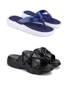 PENNEN Women Multicoloured Thong Flip-Flops