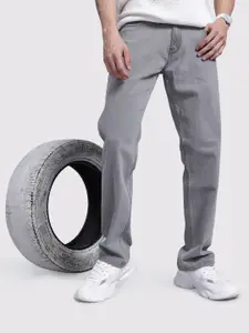The Roadster Life Co. Men Regular Fit Light Fade Stretchable Jeans