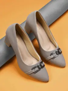 CORSICA Women Textured Party Block Pumps