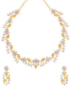 Anouk Gold-Plated Earring & Necklace Set