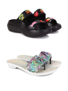 PENNEN Women Multicoloured Thong Flip-Flops