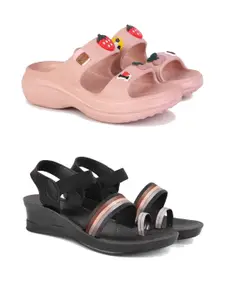 PENNEN Women Multicoloured Thong Flip-Flops