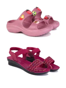 PENNEN Women Multicoloured Thong Flip-Flops