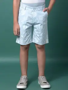 Crimsoune Club Boys Floral Printed Slim Fit Shorts