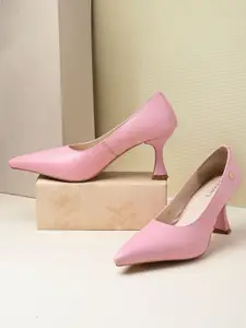 DressBerry Women Leather Party Kitten Pumps