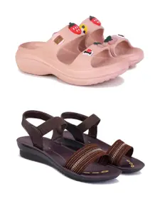 PENNEN Women Multicoloured Thong Flip-Flops