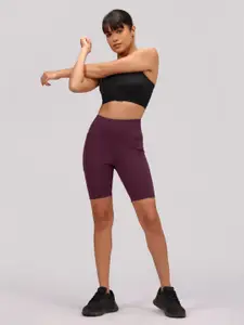 Blissclub Women Ultimate Cycling Skinny Fit High-Rise Sports Shorts