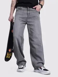 The Roadster Life Co. Men Loose Wide Leg Light Fade Jeans