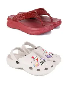 PENNEN Women Multicoloured Thong Flip-Flops