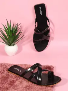 CORSICA Women Slip-On Open Toe Flats