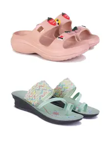 PENNEN Women Multicoloured Thong Flip-Flops