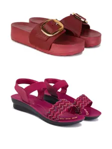 PENNEN Women Multicoloured Thong Flip-Flops