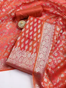 Meena Bazaar Woven Design Art Silk Unstitched Dress Material