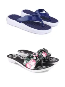 PENNEN Women Multicoloured Thong Flip-Flops