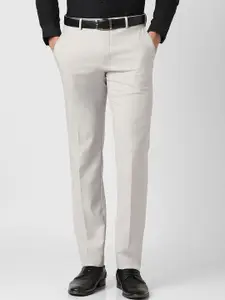 Van Heusen Men Regular Fit Mid-Rise Trousers