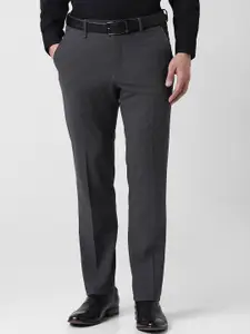 Van Heusen Men Slim Fit Mid-Rise Trousers