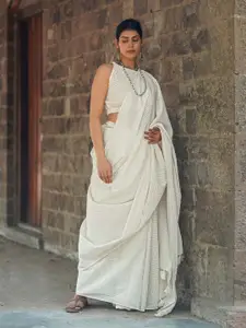 Chidiyaa Geometric Printed Pure Cotton Saree