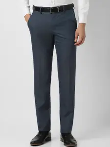 Van Heusen Men Slim Fit Textured Trousers