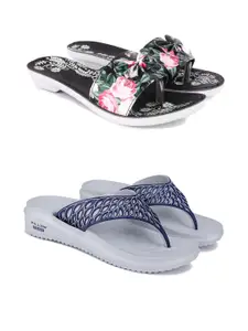 PENNEN Women Multicoloured Thong Flip-Flops