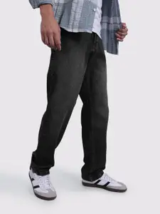 The Roadster Life Co. Men Mid-Rise Pure Cotton Straight Fit Light Fade Jeans