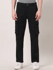 U.S. Polo Assn. Denim Co. Men Regular Fit Mid-Rise Cargos Trousers