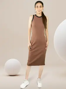 Chemistry Women Solid Sheath Midi Dress