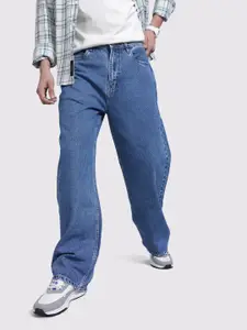 The Roadster Life Co. Men Pure Cotton Wide Leg Jeans