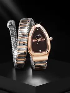 French Connection Women Dial & Stainless Steel Wrap Straps Analogue Watch FCN0132BRTM