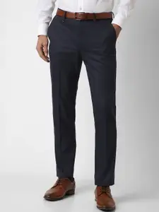 Van Heusen Men Solid Slim Fit Formal Trousers
