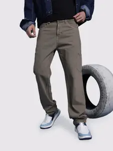 The Roadster Life Co. Men Pure Cotton Relaxed Fit Cargo Style Jeans