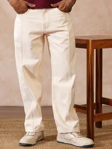 WROGN Men Comfort Regular Fit Mid-Rise Slash Knee Jeans