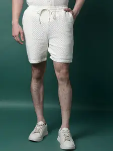 Crimsoune Club Men Textured Slim Fit Shorts