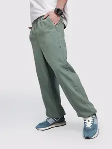 The Roadster Life Co. Men Parachute Fit Vintage Wash Pure Cotton Joggers