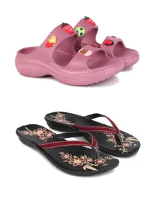 PENNEN Women Multicoloured Thong Flip-Flops