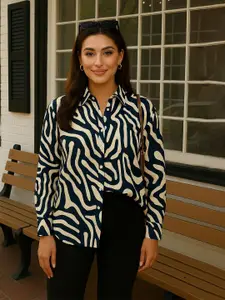 DressBerry Women Abstract Printed Casual Shirt